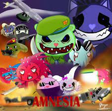Htf Amnesia Poster Happy Tree Friends Happy Friends Creepy Images