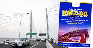 28 july 20, penang, malaysia: Jambatan Kedua Pulau Pinang Kini Rm7