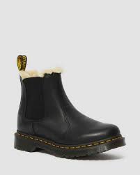 Slick 2976 chelsea boot by dr. 2976 Women S Faux Fur Lined Chelsea Boots Dr Martens Official