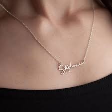 Personalized Name Necklace, Script Name Necklace, Children Name Necklace  for Mom, Personalized Nameplate, Monogram Necklace