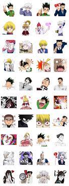 Hunter Hunter Sticker For Line Whatsapp Android Iphone Ios Anime Printables Anime Decals Anime Book