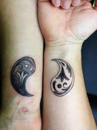 39 Fancy Yin And Yang Matching Tattoos Friend Tattoos Matching Best Friend Tattoos