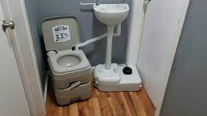 Portable shower and toilet combo for camping. Portable Toilet And Sink Combo How Does It Work Youtube
