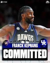 Washington transfer Franck Kepnang has committed to Kentucky, he announced  👀