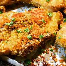 Crispy Oven Baked Pork Chops Mc2creativeliving Com Baked Pork Chops Oven Baked Pork Pork Chop Recipes Baked