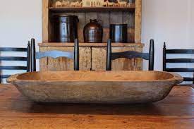 Antique Large Primitive Wooden Trencher Dough Bowl Oblong Treen Metal Repairs Dough Bowl Wooden Dough Bowl Wooden Bowls