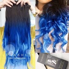 16 two colors #1 and #10 straight ombre hair extensions. Top 5 Black Brown Hair Extensions With Blue Tips On Blog Vpfashion Com Hair Styles Blue Ombre Hair Blue Brown Hair