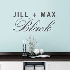 Custom Couple Name Wall Decal Name Wall Decals Custom Wall Decals Personalized Wall Decals