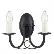 Find hurricane candle sconces wall. Gothic Style Double Candle Wall Light Black Lighting Company Uk