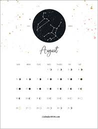 moon phases 2018 calendar august moon phase calendar moon