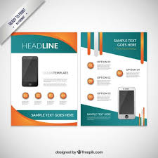 Download Abstract Brochure With Mobile Phone For Free Phone Template Best Cell Phone Deals Brochure