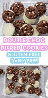 My Gluten Free Double Chocolate Dipped Cookies Recipe Dairy Free Option Dairy Free Cookie Recipe Dairy Free Cookie Recipes
