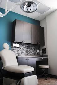 Love The Color Scheme Village Dermatology With Grey Washed Wood And A Dusty Cool Color Medical Office Decor Medical Office Furniture Doctor Office Design