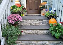 I Actually Started This Project A Few Weeks Ago But Almost Immediately Got Rained Out For 4 Days Whoops It Took Awhi Porch Stairs Porch Steps Backyard Porch