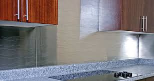 Brushed stainless steel backsplash w/hemmed edges was beautiful. A Stainless Steel Backsplash Adds A Contemporary Feel To Any Kitchen The Kitchen Blog