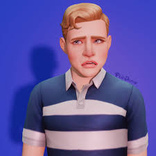 Hey! A few days ago, I shared a render of my sim Eric to all life stage and  more! Here four render of his childhood : infant, toddler, child and young  teen (