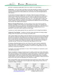 Battery Charging Guidelines For 6 Volt Deep Cycle Batteries