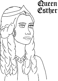 This free coloring page illustrates the biblical story of esther and how god used her to save his people from a wicked plan. Queen Esther Picture Coloring Page Kids Play Color