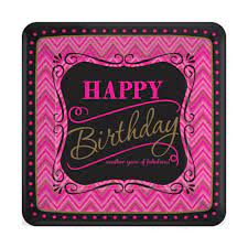 Buy 8 X Fabulous Happy Birthday Pink Party Plates 18cm Another Year Of Fabulous Online In Poland 153061945814