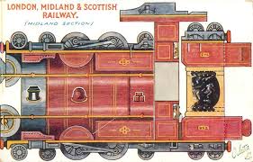 London Midland Scottish Railway Midland Section Paper Models Paper Train Vintage Paper