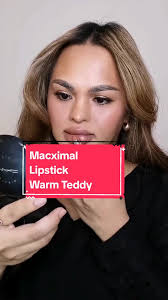 Let's try the New MACximal Warm Teddy Lipstick 12 hours of full-coverage  colour and eight hours of moisture #newproductalert #lipcombo #lipstick  #warmteddy #oslotips #foryoupage
