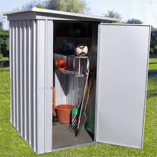 Browse by styles, size, and plans. Yardmaster Yardmaster 3 5 X 4 9 Pent Metal Shed Free Anchor Kit 1 04m X 1 44m Shedswarehouse Com