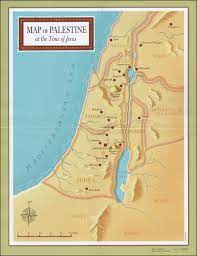 Map Of Galilee In Jesus Time Map Of Palestine At The Time Of Jesus, Poster | Comcenter - Catholic Faith…