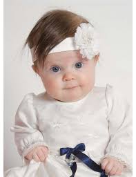 Vitt fest diadem med exklusivt handgjord siden ros