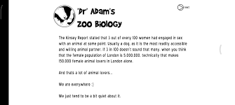 Zoo biology lesson talking about hard dog fucking