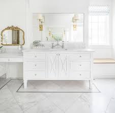 See more ideas about floor patterns, flooring, floor design. White French Washstand On Marble Diamond Pattern Floor Tiles Transitional Bathroom