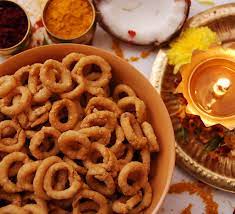 Kobbari Chegodilu Crunchy Coconut Rings For Deepavali Festival Ingredients Rice Flour 1 5 Cups Wa Savory Snack Recipes Indian Snack Recipes Savory Snacks