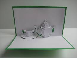 Pop Up Karte Kaffee Tee Pause Etsy Pop Up Karte Basteln Geburtstagseinladungen Zum Ausdrucken Pop Up Karten Vorlagen