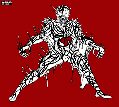 Coloring books carnage spiderman coloring pages learn colors with spiderman. Carnage Coloring Page Printable Carnage