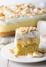 Stir milk and pudding mix together in another bowl until smooth. Layered Banana Pudding Cake A Spicy Perspective