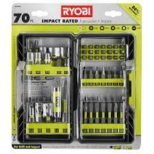 Efficient and safe, exactly what you need, isn't it? Ryobi Impact Rated Driving Kit 70 Piece Ar2040 The Home Depot