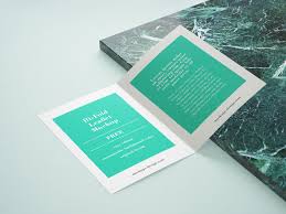 Free Bifold Leaflet Mockup With Customizable Background Color In Three Shots Brochure Mockup Free Leaflet Free Mockup