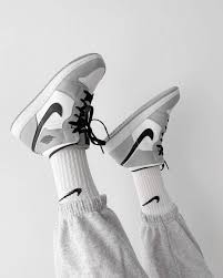 Nike Air Jordan 1 Mid M Light Smoke Grey Black White Womenswear On Instagram Favourite Jordan 1s 1 To 3 Dm Us For Paid Promos In 2020 Hype Shoes Sneakers Fashion Gray Shoes Women
