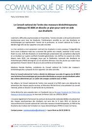 Maybe you would like to learn more about one of these? Ordre Des Masseurs Kinesitherapeutes On Twitter Communique De Presse Le Conseil National De L Ordre Des Masseurs Kinesitherapeutes Debloque 40 000 Et Devoile Un Plan Pour Venir En Aide Aux Etudiants Https T Co Uxpl8a9b5j