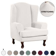Turquoize Wing Chair Slipcover Wingback Armchair Chair Slipcovers Sofa Covers 2 Pie In 2020 Slipcovers For Chairs Furniture Covers Slipcovers Wingback Chair Slipcovers