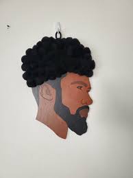 The Don Wall Hanger, Kings, Afro-centric Man, Black Men Magic, Door Hanger,  Diva Head Wreath