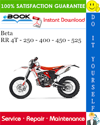 Beta Rr 4t 250 400 450 525 Motorcycle Service Repair Manual Repair Manuals Repair Beta