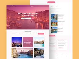 Mr Travel Create A Modern And Lovely Travel Website Using This Free Psd Template Designed By Moch Ramdhani The Design Has A Nice Color Scheme Which Is Well S