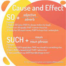 Dan apakah ada perbedaan diantara keduanya? Cause And Effect So That Such That Xii Class Lesson English Rice 18