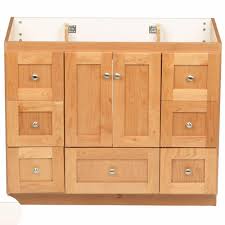 Often the focal point in the bathroom, there is a vanity to suit any style and personality. Simplicity By Strasser Shaker 42 In W X 21 In D X 34 5 In H Vanity Cabinet Only In Natural Alder 01 125 2 The Home Depot Rustic Bathroom Vanities Vanity Cabinet 48 Inch Bathroom Vanity