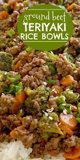 Ground Beef Teriyaki Is An Easy Ground Beef Dinner Recipe That Simmers In A Home Dinner With Ground Beef Beef Recipes For Dinner Ground Beef Recipes For Dinner