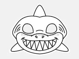 Lots of great coloring pages for my kids loved them and what a great price for so many pages! Shark Mask Paper Printable For Coloring Kids Crafts By Happy Paper Time