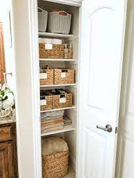 5 Steps To Organize Your Linen Closet Glamorous Versatility Bathroom Closet Designs Linen Closet Design Linen Closet