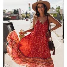 Spell The Gypsy Collective Dresses Spell Red Dahlia Strappy Dress Poshmark