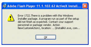 The adobe flash player activex is software for viewing multimedia, rich internet applications, and streaming video and audio, on a computer web browser. Fix Adobe Flash Player Error 1722 Manually Techyv Com