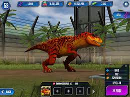 Fully Evolved Tyrannosaurus Rex From Jurassic World The Game Jurassic World Jurassic Park World Jurassic Park